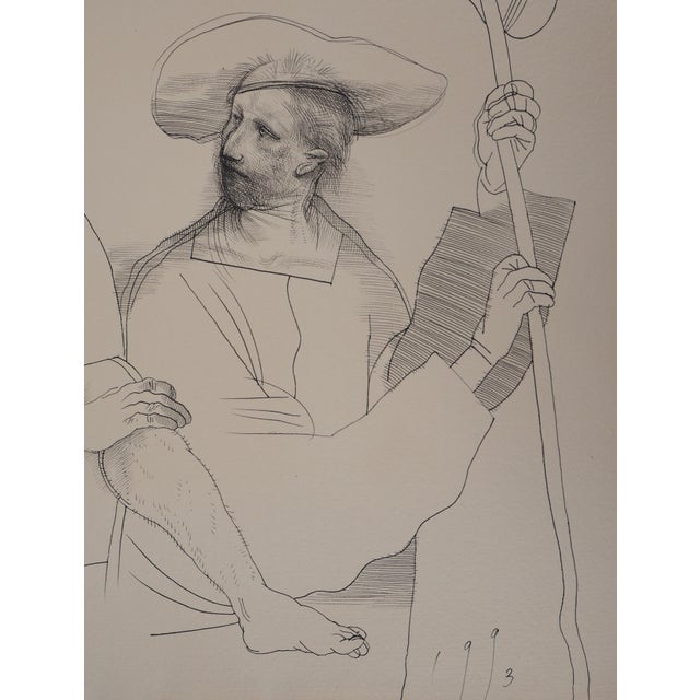The Lovers and the Pilgrim Drawing by Miguel Conde, 1993 For Sale - Image 5 of 9