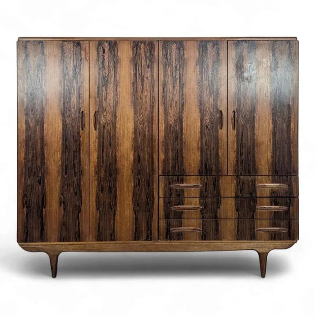 Scandinavian Wardrobe in Rosewood For Sale - Image 17 of 17