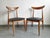 Vintage Scandinavian Chairs in Beech and Black Skai, 1960s, Set of 4 For Sale - Image 4 of 17