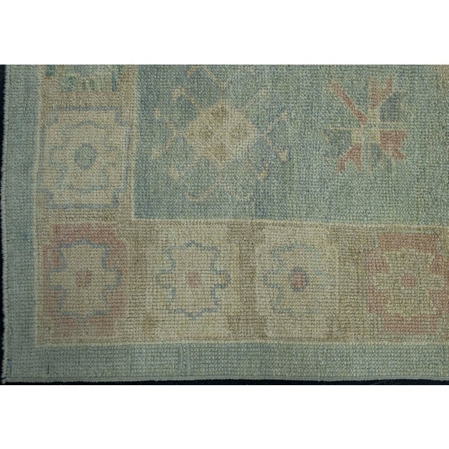 Turkish Oushak Rug 4'11" x 11'11" #18025 For Sale - Image 4 of 8