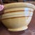 Antique Farmhouse Yellowware Large Mixing Bowl, With Brown and Cream Banding, Circa 1850's For Sale - Image 6 of 12