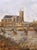 Wood 19th Century French Porcelain Painting of the City of Auxerre in Carved Frame For Sale - Image 7 of 11