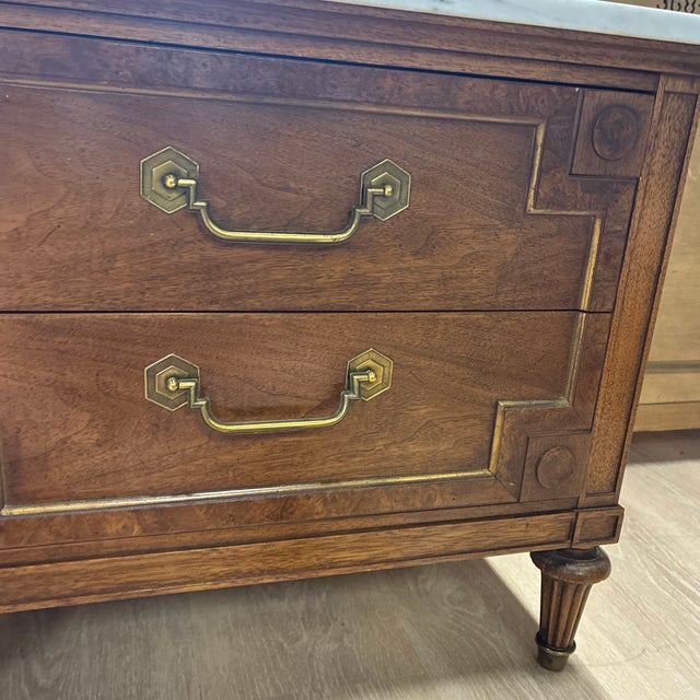 1960s Thomasville Marble Nightstand For Sale - Image 10 of 10