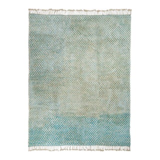 Oversize Hand-Knotted Moroccan Wool Rug | 13'3" X 10'8" | One of a Kind For Sale