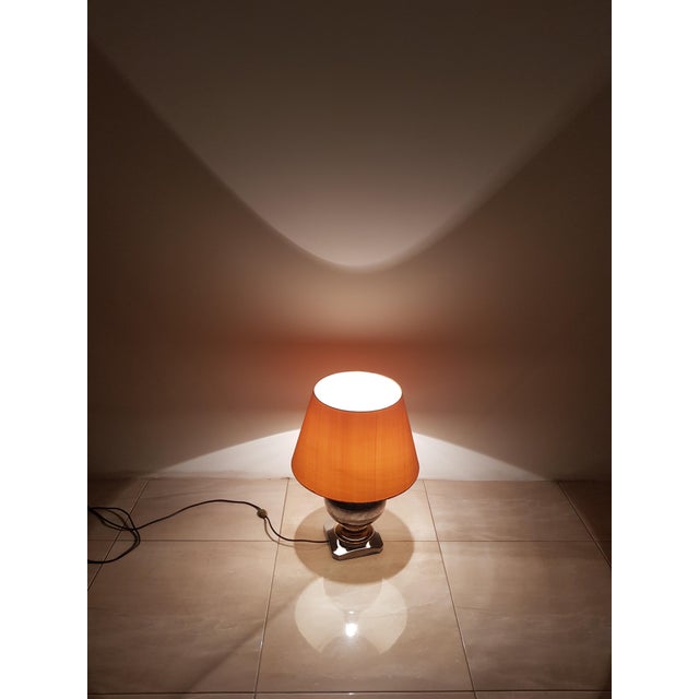 Silver and Gold Lamp, Italy, 1960s For Sale - Image 9 of 11