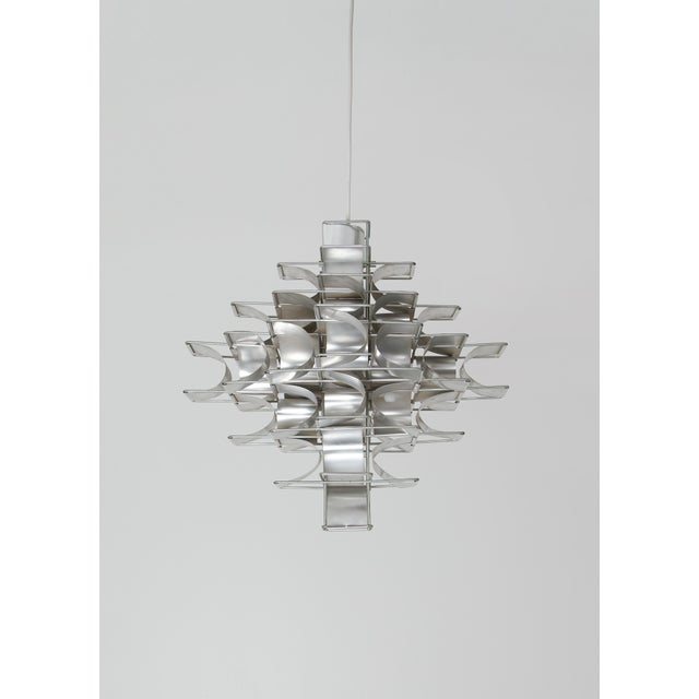 Max Sauze Cassiopeia Seven-Tier Pendant Light by Max Sauze for Max Sauze Studio, 1970s For Sale - Image 4 of 14