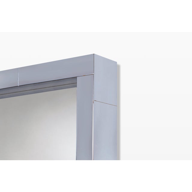 1970s Mid-Century Paul Evans Cityscape Mirror With Console Table for Directional For Sale - Image 5 of 13
