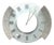 Postmodern Empire Wall Clock — Glass Face With Speckled Granite Accents, 1980s Memphis Style For Sale