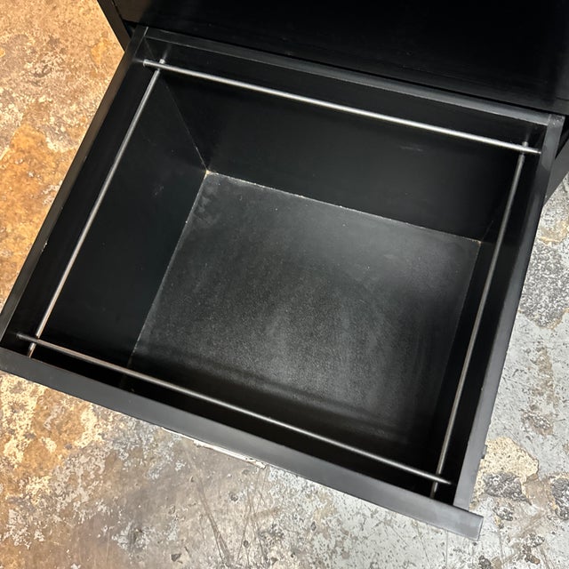 Metal Pottery Barn Black Bedford Desk For Sale - Image 7 of 12