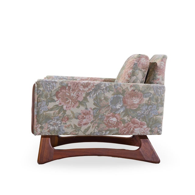 Craft Associates Adrian Pearsall for Craft Associates Mid Century Walnut Lounge Chair For Sale - Image 4 of 9