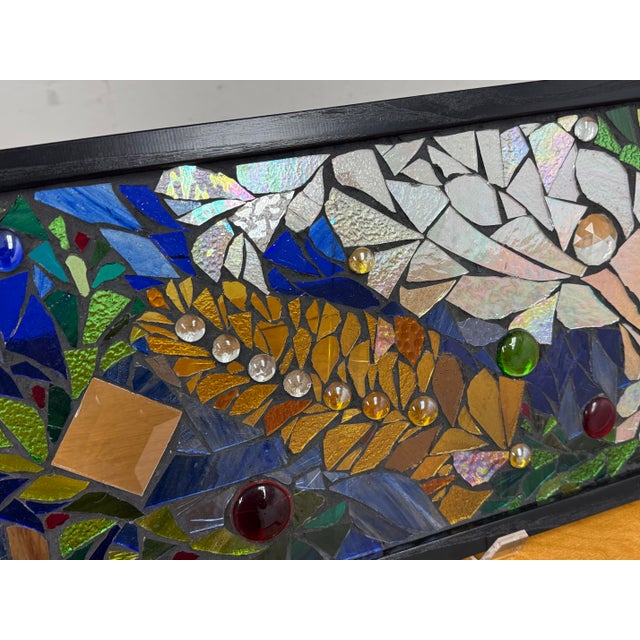 Transparent Katie Wolf Stained Glass Mosaic For Sale - Image 8 of 12