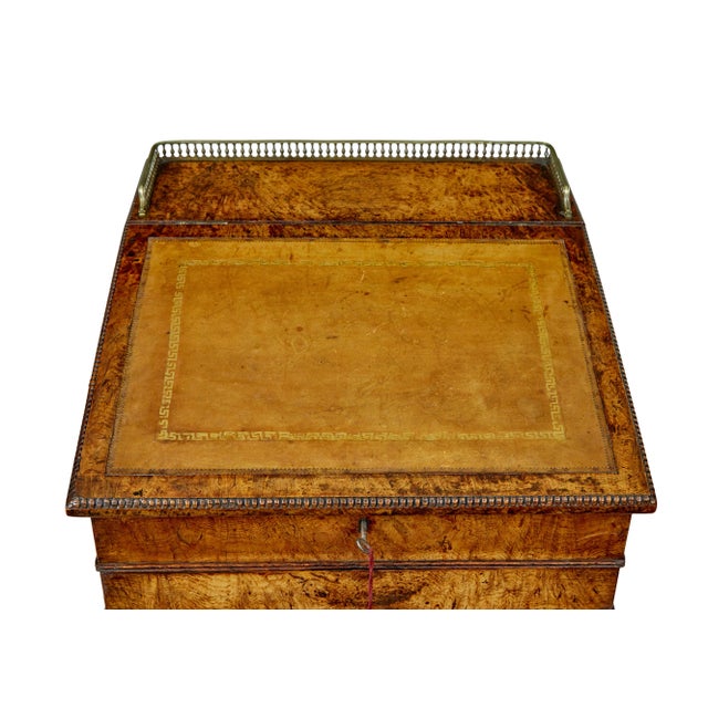 Wood Mid 19th Century Pollard Oak Davenport Desk, 1850s For Sale - Image 7 of 11