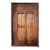 Antique Carved Teakwood Doors in Frame For Sale