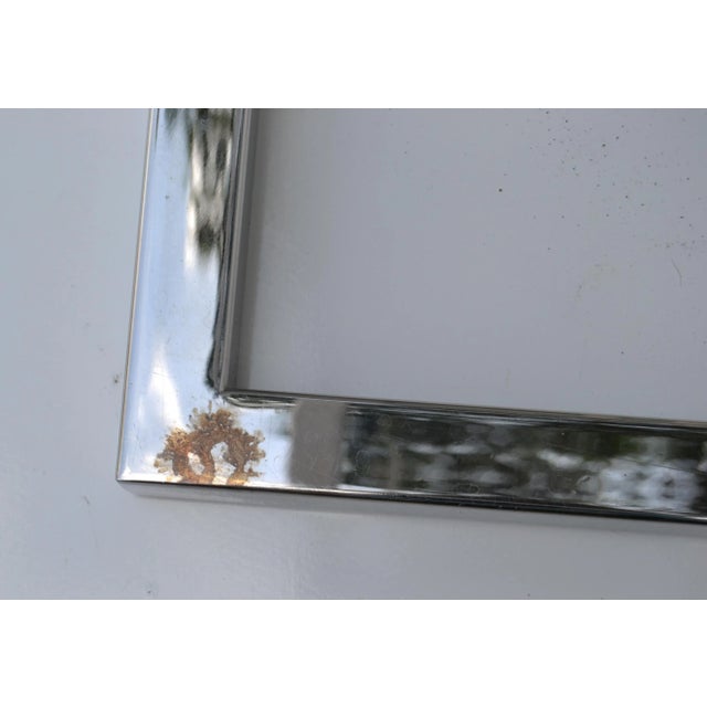 Guy Lefèvre 3 French Mid-Century Modern Silver Finish & Smoked Glass Top Drink Table For Sale - Image 10 of 13