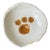 Vintage Signed Ceramic Bowl With Dog Paw Design For Sale