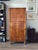 Antique 19th Century Biedermeier Flame Cherrywood Chiffonier / Tall Chest of Drawers For Sale In Houston - Image 6 of 18