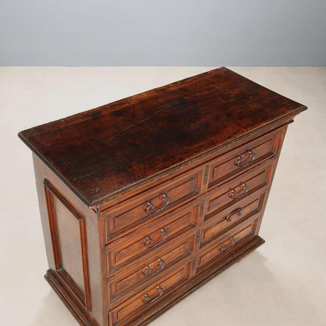 Brown Baroque Walnut Chest of Drawers For Sale - Image 8 of 11