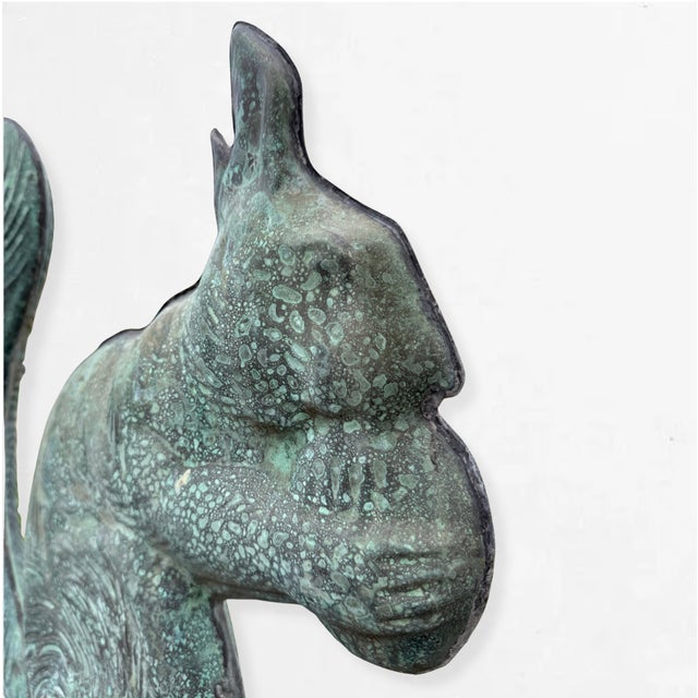 Late 19th Century Large 19th Century Copper Squirrel Weathervane, Attributed to e.g. Washburne & Co., New York, Ca. 1880–1900 For Sale - Image 5 of 7