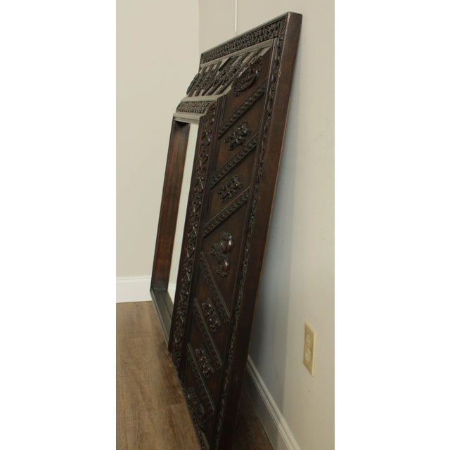 Henredon Henredon Ralph Lauren Large Carved Wood Frame Mirror For Sale - Image 4 of 13