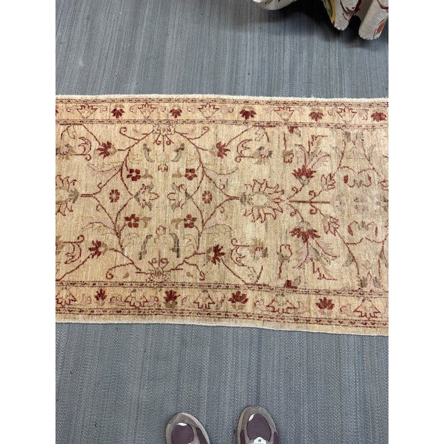 2ft 8in × 9ft 6in Pakistani Afghan Oushak Runner Rug For Sale - Image 11 of 12