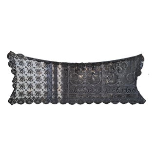 Black Lace and Tulle Mantilla, Spain, 1930s For Sale