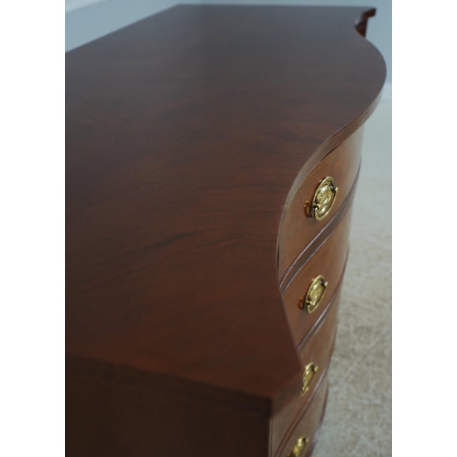 Baker Historic Charleston Mahogany Bow Front Dresser For Sale - Image 11 of 18
