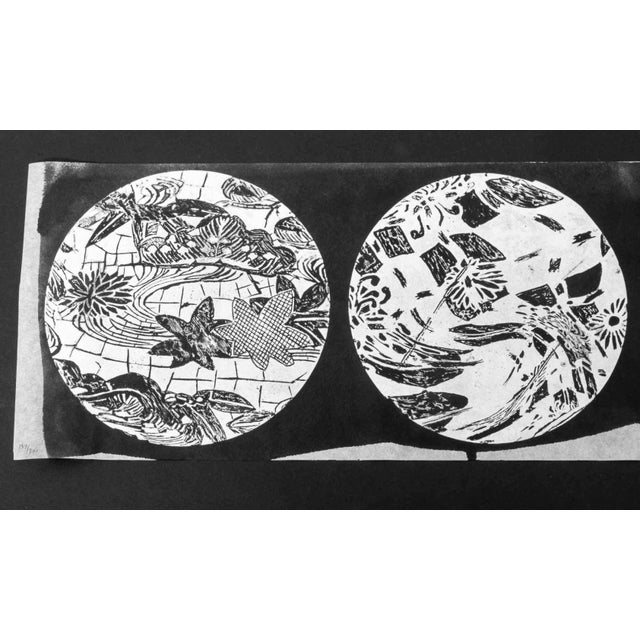 Judy Pfaff (English, b. 1946), "Yukata A", Woodcut on Rice Paper, 2016, for Print Club of New York, signed in pencil and...