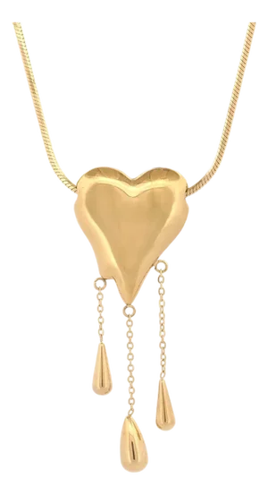 Golden Tears of Love Necklace
