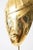 Karl Hagenauer Vintage Hagenhauer Style Brass Face Mask Sculpture on Black Metal Base, 1970's For Sale - Image 4 of 7