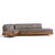 Adrian Pearsall for Craft Associates 2300-S Mid Century Walnut Boomerang Sofa This sofa measures: 131 wide x 66 deep x...