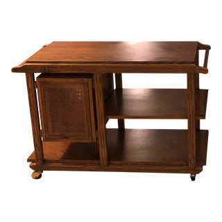 A. Brandt Co. Ranch Oak Drink Cocktail Cart For Sale