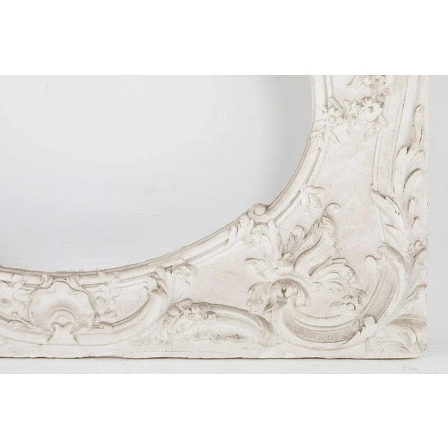 Vintage Louis XV Style Woodwork Style Stucco Panel, 1970s For Sale - Image 6 of 9