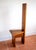 Mid-Century Tall Brutalist Artisan Accent Chair in Wood, 1970s For Sale - Image 13 of 18