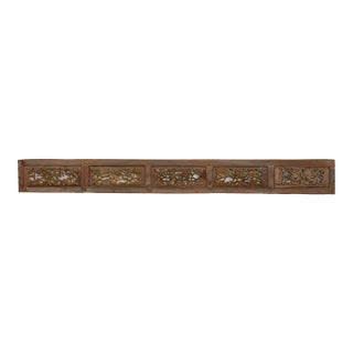 Antique Forest Frieze Asian Carving For Sale