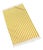 Cannes Striped Beach Towel with Fringe, Yellow/White For Sale