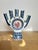 Porcelain Candelabra with Five Fingers Model with Rooster from Sargadelos For Sale - Image 4 of 10