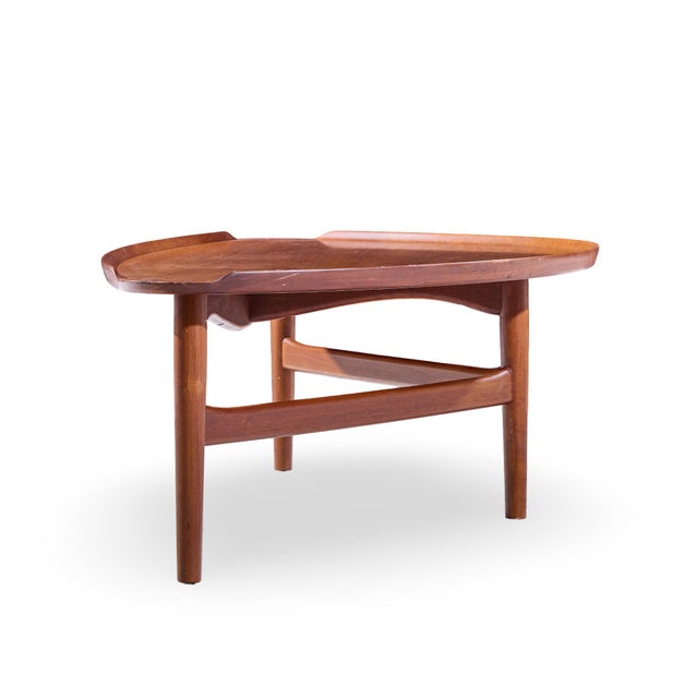 Baker Furniture Company Finn Juhl for Baker Model 521 Mid Century Danish Teak Coffee Table For Sale - Image 4 of 9