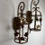 American Late 20th Century Pair of Iron Candle Wall Lanterns For Sale - Image 3 of 9