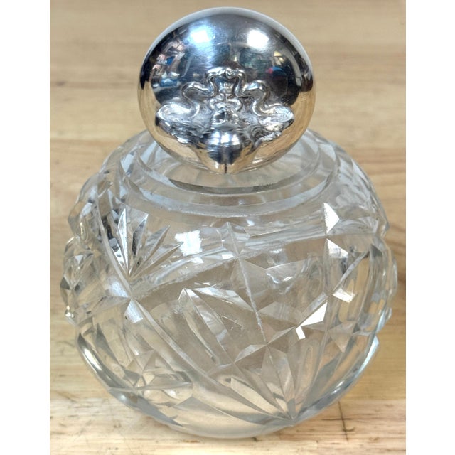 Walker & Hall English Silverplated Figural Nymph & Cut Glass Perfume Bottle, Circa 1905 For Sale - Image 4 of 18