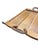 1950s Stitched Leather and Wood Service Tray from Jacques Adnet, 1950s For Sale - Image 5 of 7