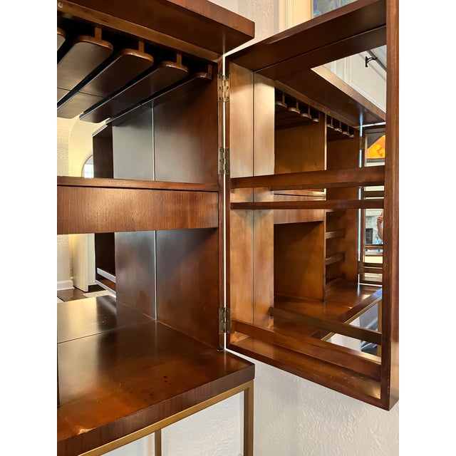 Mid Century Style Bar Cabinet For Sale In New York - Image 6 of 13