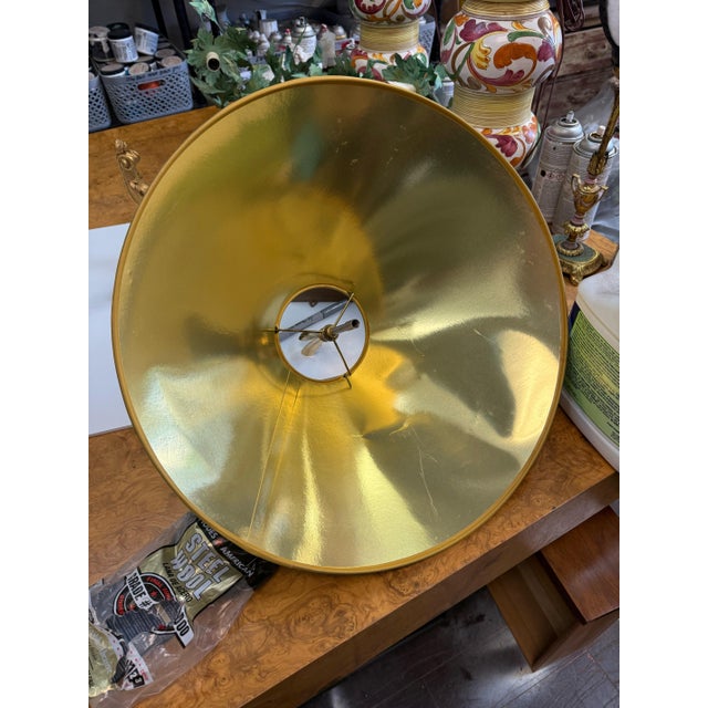 Metal 1980s Regency Style Modern Pineapple Form Brass Table Lamps by Chapman -Pair For Sale - Image 7 of 7