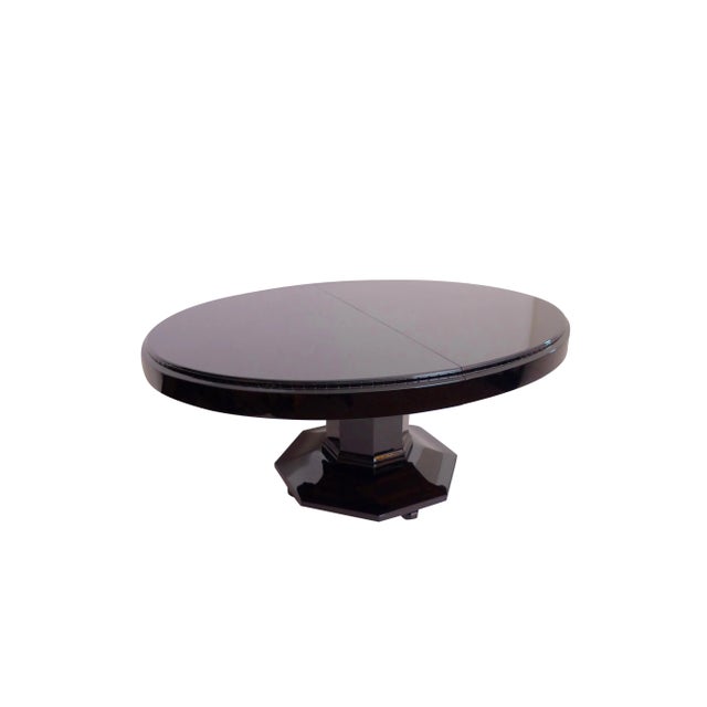 Art Deco French Extendable Oval Dining Table, 1930s For Sale - Image 4 of 4