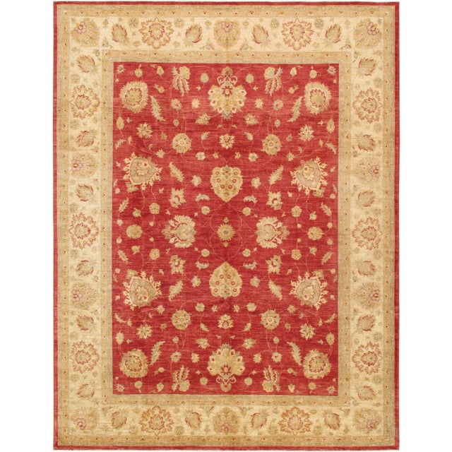 Red Pasargad Home Ferehan Lamb's Wool Area Rug, 8'10" X 11' 8", Rust For Sale - Image 8 of 8