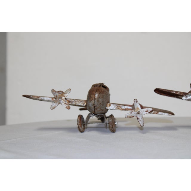 American Americana Memorabilia Aircraft Ww2 Twin Engine Toy Planes Set A For Sale - Image 3 of 12