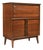 Bassett Aztec Mid-Century Modern Highboy Dresser Mayan Walnut For Sale