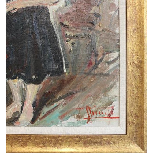 Carlo Striccoli, The Guitarist, 1960s, Oil on Canvas For Sale - Image 12 of 18