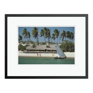 The Lure of Lamu 1987 by Slim Aarons Framed C Print For Sale