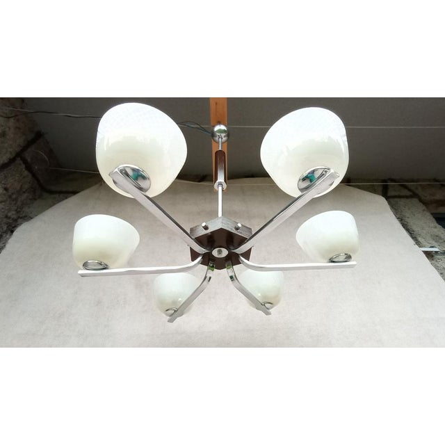 Art Deco Chandelier, 1940s For Sale - Image 18 of 18