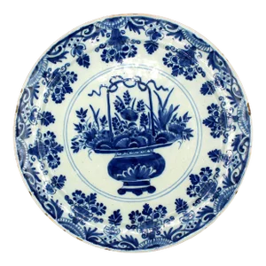 Circa 1770 Delft Blue & White Plate